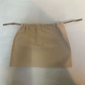 Tory Burch Drawstring Cream Dust Bag